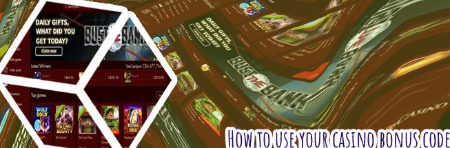 The online casino bonus code